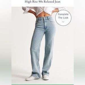 Abercrombie and fitch high-rise 90s relaxed Jean
